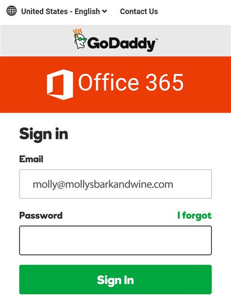 godaddy webmail 365 login|godaddy email outlook.